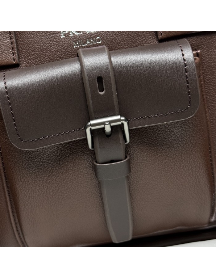 Borsa shopping Prada Route medium in pelle PRADA