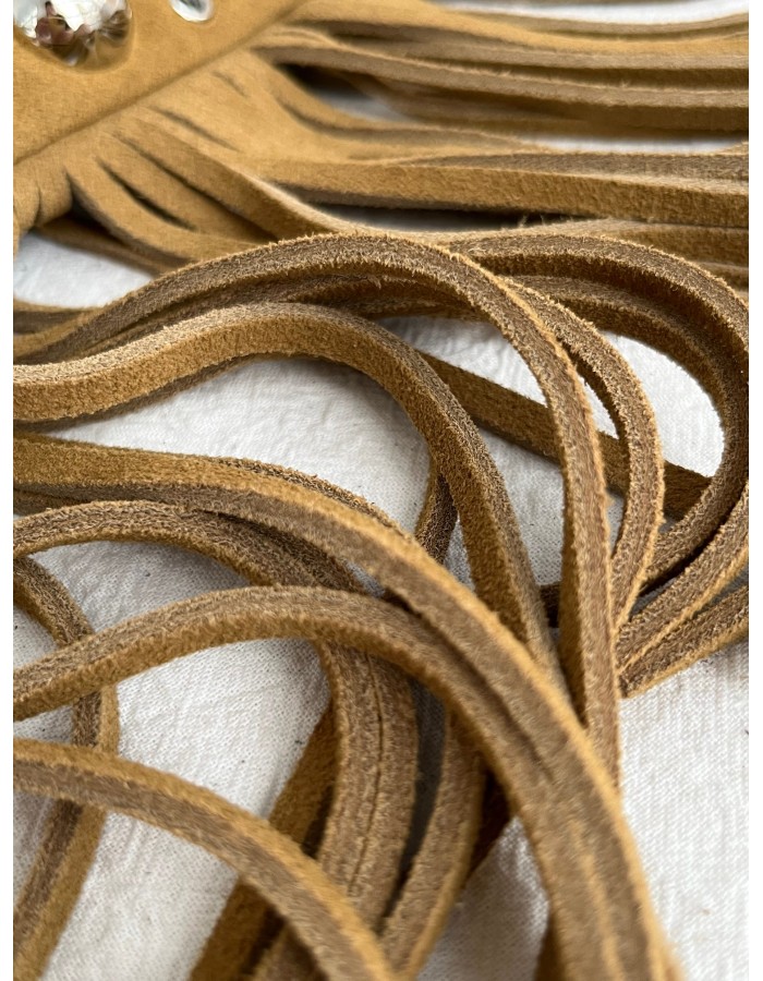 Borsa A Spalla Piccola  Nellcôte In Suede Con Frange VALENTINO