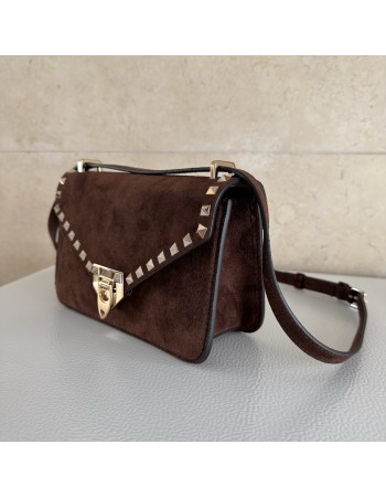 Borsa Piccola A Tracolla Rockstud In Suede VALENTINO