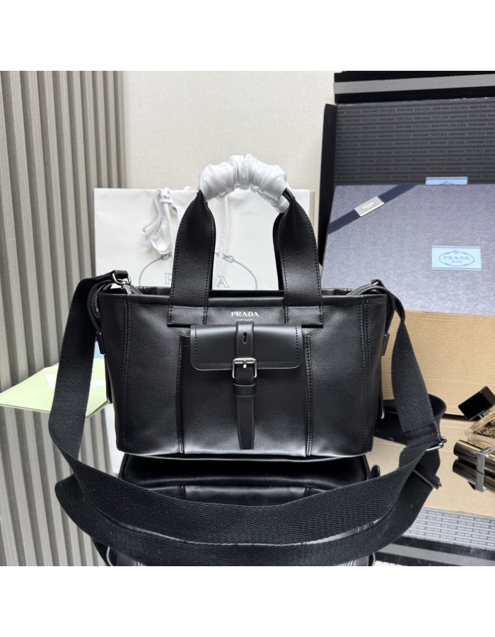Borsa shopping Prada Route medium in pelle PRADA