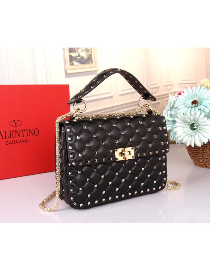 Borsa Media Rockstud Spike In Nappa VALENTINO