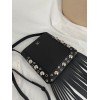 Borsa A Spalla Piccola  Nellcôte In Pelle Con Frange VALENTINO