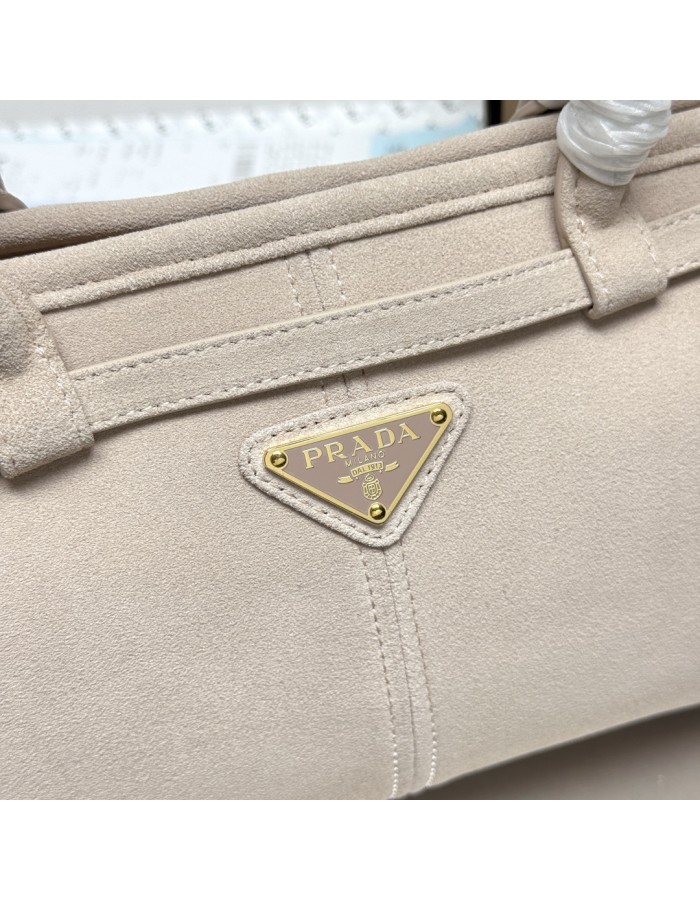Borsa a mano Prada Bonnie medium in pelle scamosciata PRADA