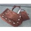 Borsa Shopping Media Nellcôte In Suede VALENTINO
