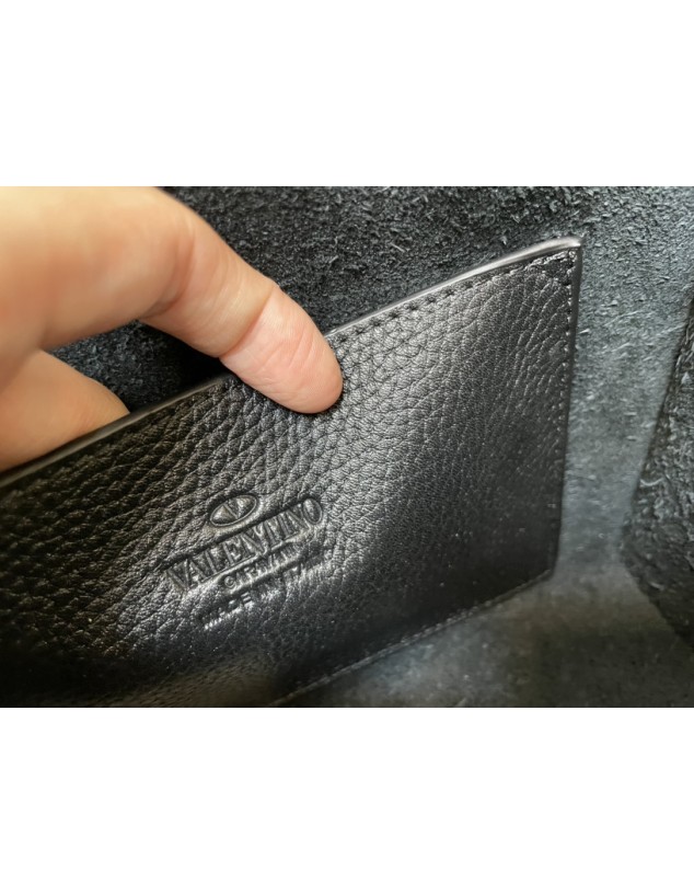 Borsa Piccola A Tracolla Rockstud In Vitello Granato VALENTINO