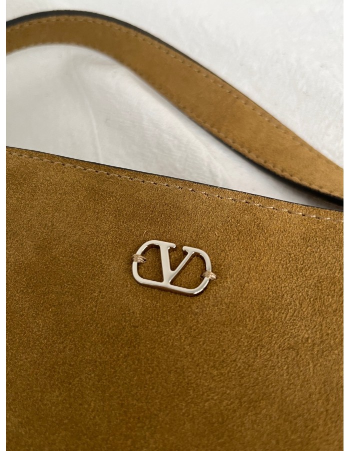 Borsa A Spalla Piccola  Nellcôte In Suede Con Frange VALENTINO
