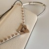 Borsa Piccola A Tracolla Rockstud In Vitello Granato VALENTINO