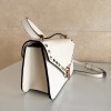 Borsa Piccola A Tracolla Rockstud In Vitello Granato VALENTINO