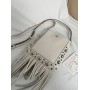 Borsa A Spalla Piccola  Nellcôte In Pelle Con Frange VALENTINO