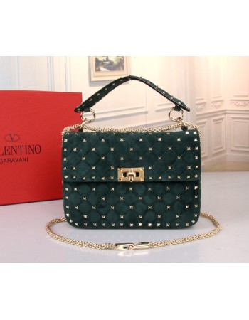 Borsa Media Rockstud Spike In Suede VALENTINO