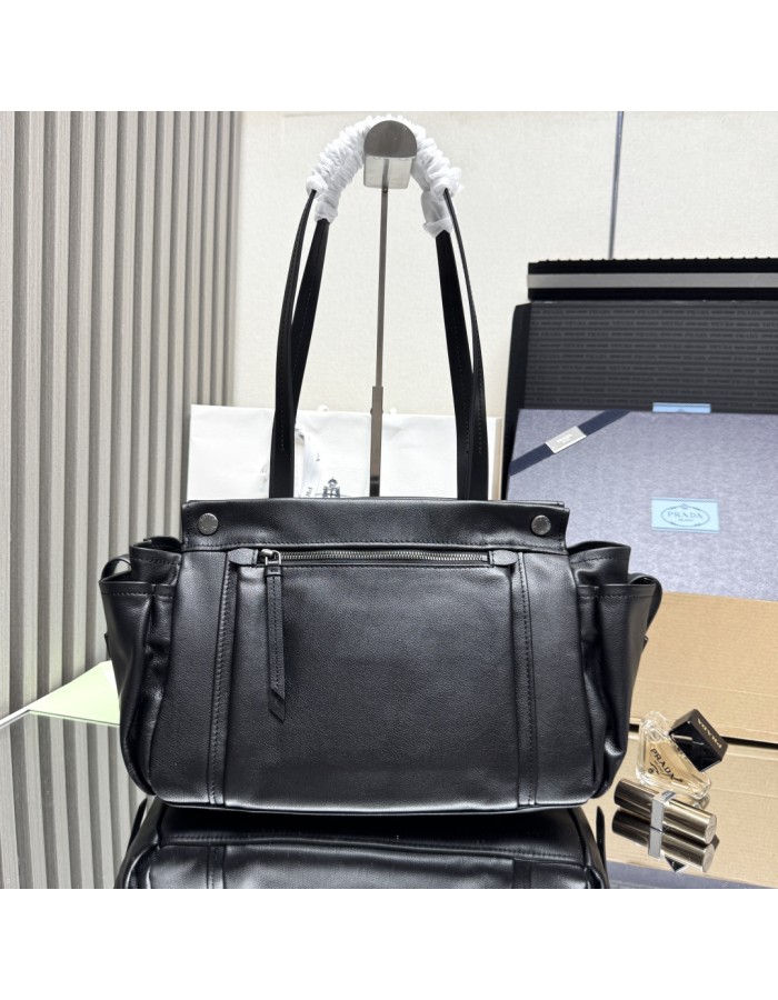 Borsa shopping Prada Route large in pelle PRADA