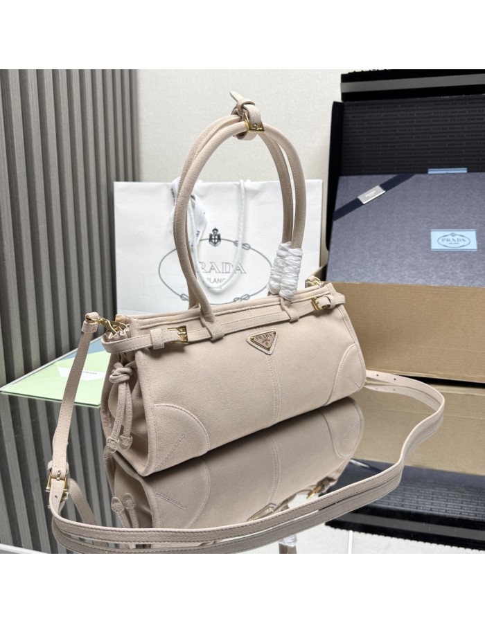 Borsa a mano Prada Bonnie medium in pelle scamosciata PRADA