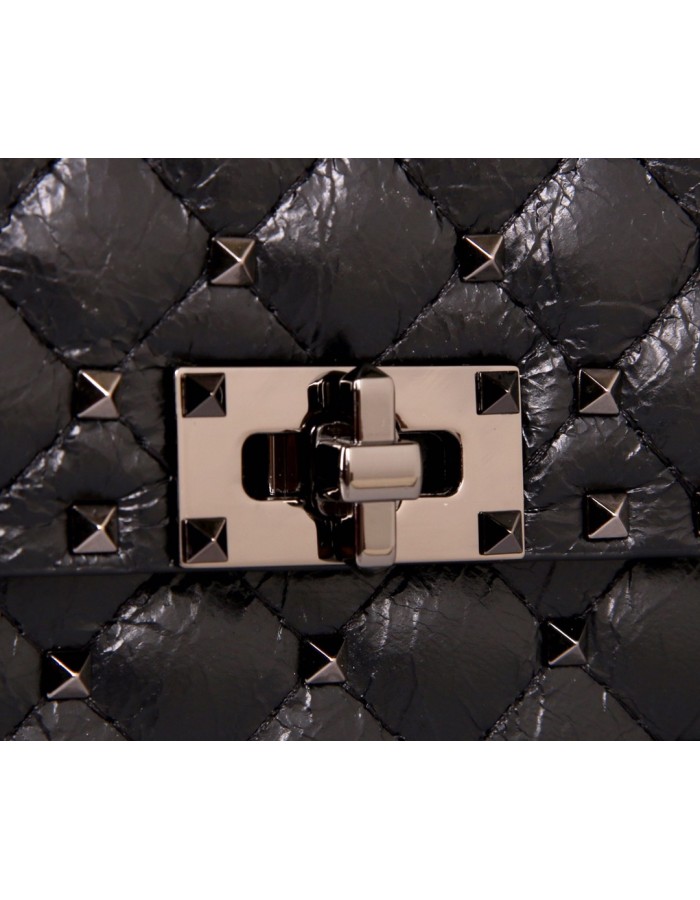 Borsa Media Rockstud Spike In Capretto VALENTINO
