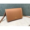 Borsa Piccola A Tracolla Rockstud In Vitello Granato VALENTINO