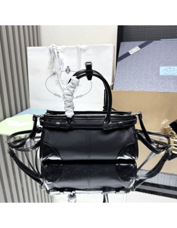 Borsa a mano Prada Bonnie small in Re-Nylon e pelle PRADA