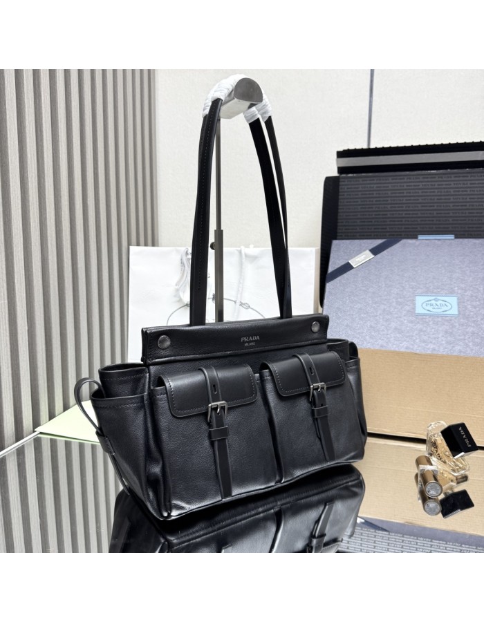 Borsa shopping Prada Route medium in pelle PRADA