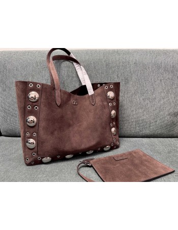 Borsa Shopping Media Nellcôte In Suede VALENTINO