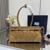 Borsa a mano Prada Bonnie medium in pelle scamosciata PRADA