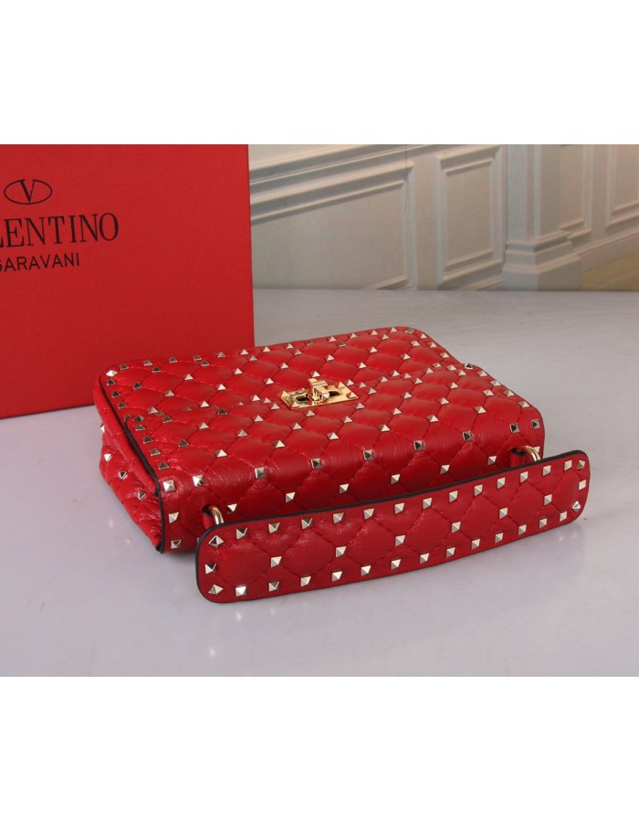 Borsa Media Rockstud Spike In Capretto VALENTINO