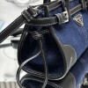 Borsa a mano Prada Bonnie small in denim e pelle PRADA