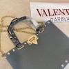 Mini Borsa Shopping Rockstud In Vitello Granato VALENTINO