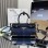 Borsa a mano Prada Bonnie small in denim e pelle PRADA