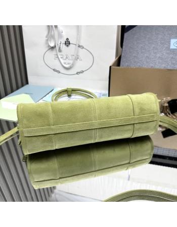 Borsa a mano Prada Bonnie medium in pelle scamosciata PRADA