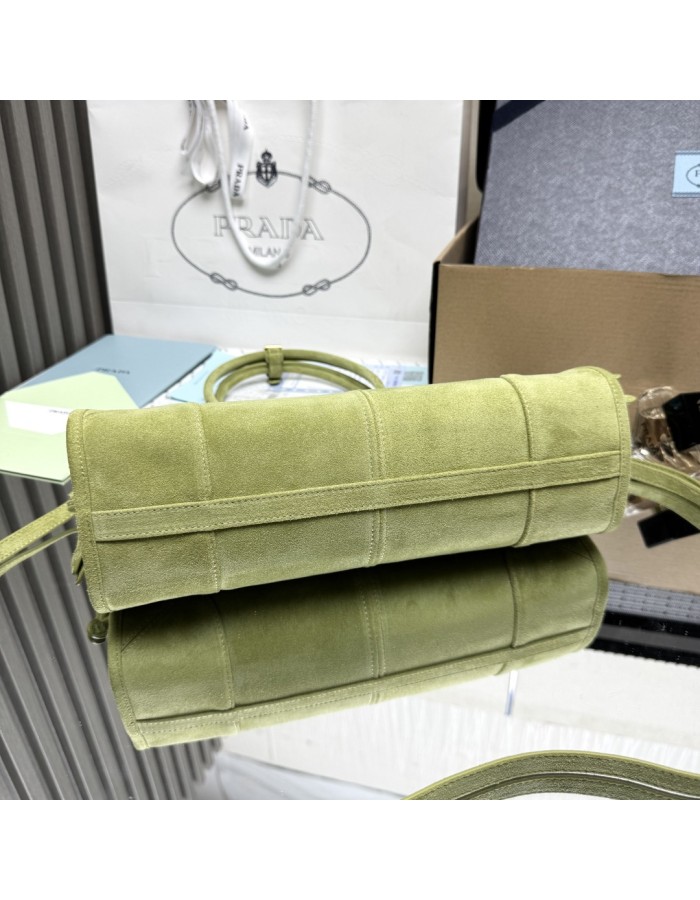 Borsa a mano Prada Bonnie medium in pelle scamosciata PRADA