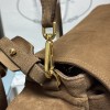 Borsa a spalla Prada Explore medium in pelle scamosciata PRADA