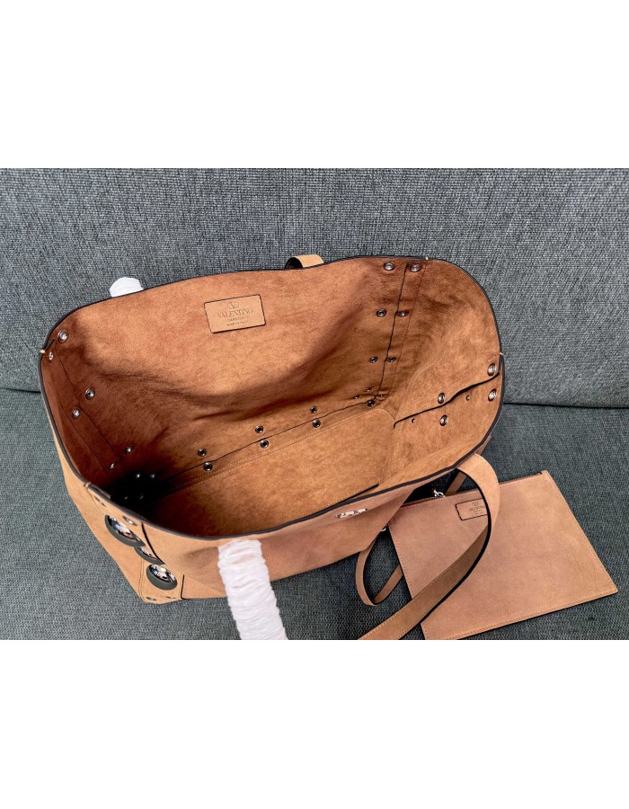 Borsa Shopping Media Nellcôte In Suede VALENTINO