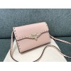 Borsa Piccola A Tracolla Rockstud In Vitello Granato VALENTINO
