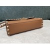 Borsa Piccola A Tracolla Rockstud In Vitello Granato VALENTINO