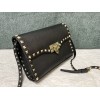 Borsa Piccola A Tracolla Rockstud In Vitello Granato VALENTINO