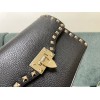 Borsa Piccola A Tracolla Rockstud In Vitello Granato VALENTINO