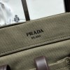Borsa shopping Prada Route large in canvas e pelle PRADA