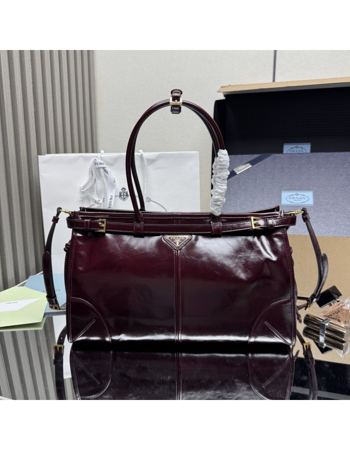 Borsa a mano Prada Bonnie large in pelle PRADA