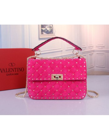 Borsa Media Rockstud Spike In Suede VALENTINO