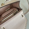 Borsa Piccola A Tracolla Rockstud In Vitello Granato VALENTINO