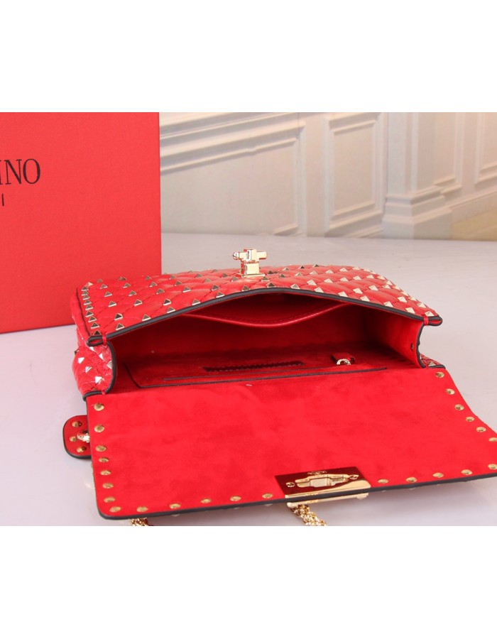 Borsa Media Rockstud Spike In Capretto VALENTINO