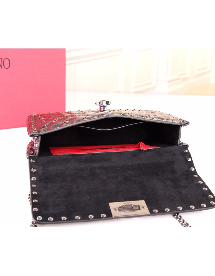 Borsa Media Rockstud Spike In Capretto VALENTINO