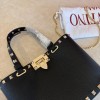 Mini Borsa Shopping Rockstud In Vitello Granato VALENTINO
