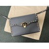 Borsa Piccola A Tracolla Rockstud In Vitello Granato VALENTINO