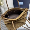Borsa a mano Prada Bonnie medium in pelle scamosciata PRADA
