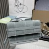 Borsa a mano Prada Bonnie mini in pelle scamosciata PRADA