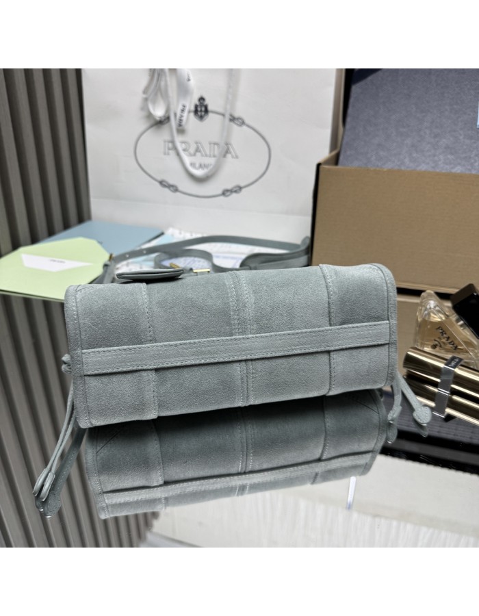 Borsa a mano Prada Bonnie mini in pelle scamosciata PRADA