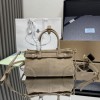 Borsa a mano Prada Bonnie mini in pelle scamosciata PRADA