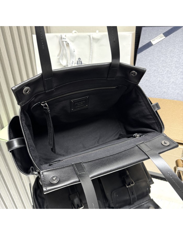 Borsa shopping Prada Route medium in pelle PRADA