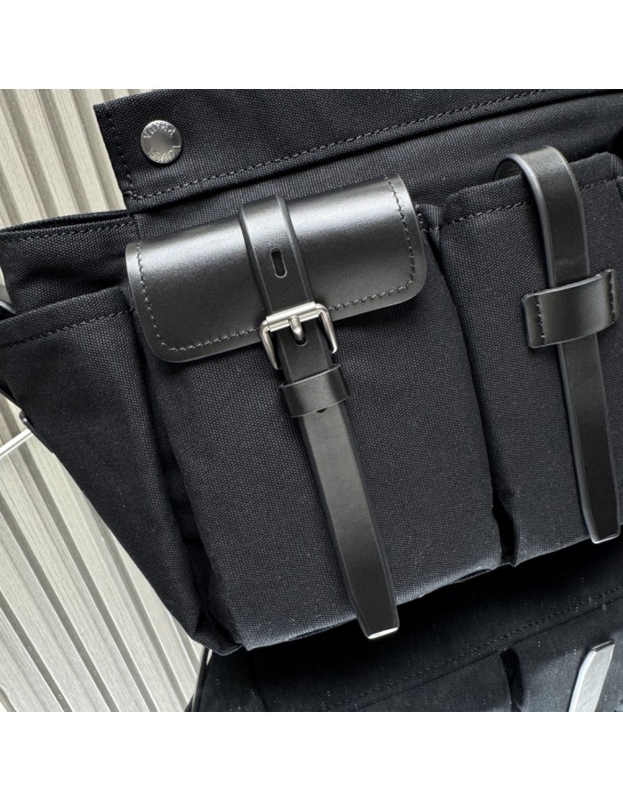 Borsa shopping Prada Route large in canvas e pelle PRADA