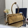 Borsa a mano Prada Bonnie medium in pelle scamosciata PRADA