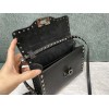 Borsa Piccola A Tracolla Rockstud In Vitello Granato VALENTINO